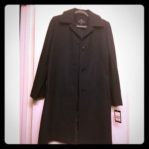 Heather Grey long Peacoat