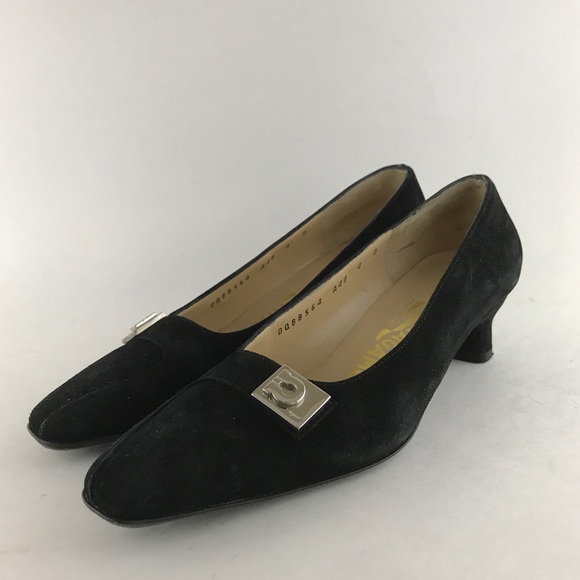 Salvatore Ferragamo Black Suede Shoes - Picture 2 of 8