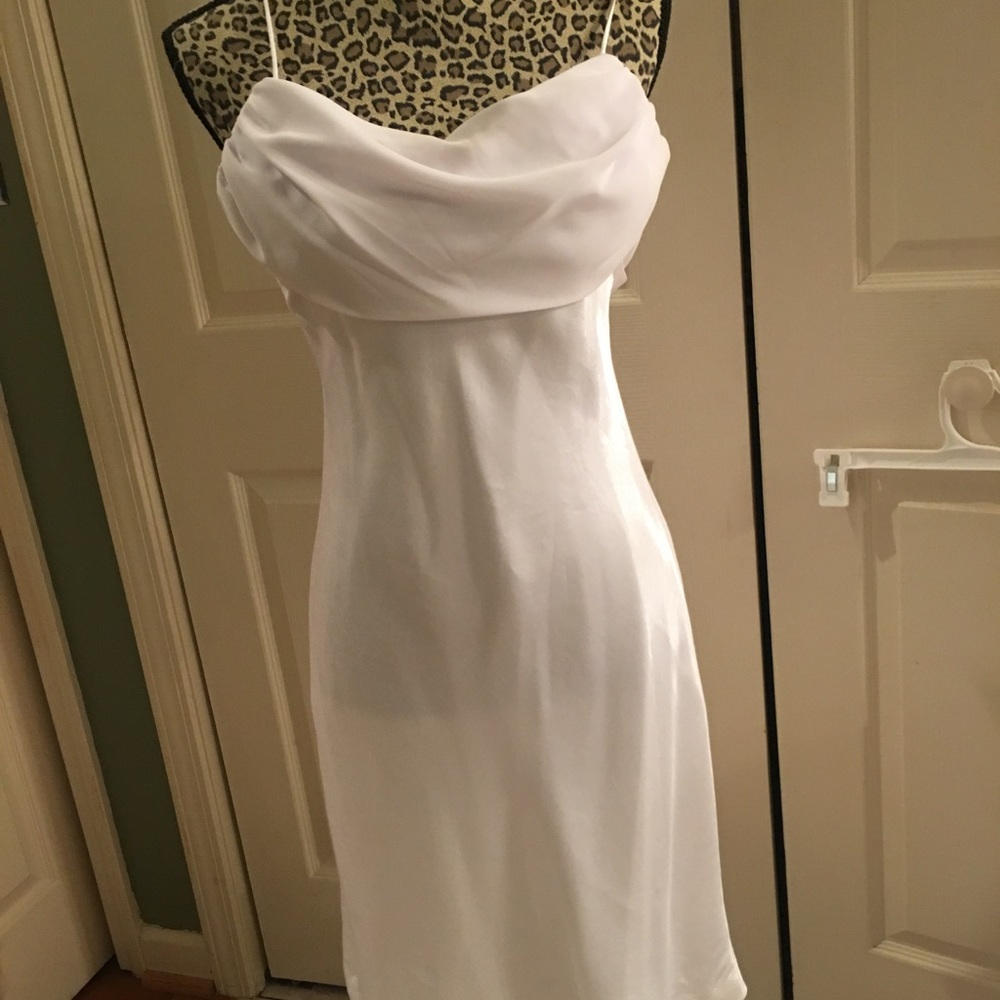 White cocktail dress