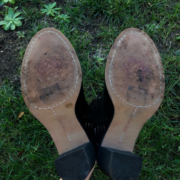 Vince Camuto Heel Lace Up Booties - Picture 3 of 4