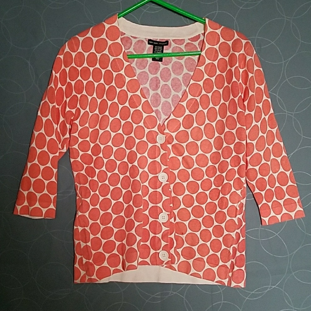 New York & Company Large 3/4 sleeve Cardigan