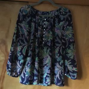 BEAUTIFUL semi-sheer blouse!