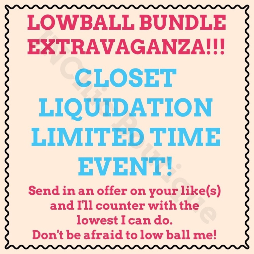LOW BALL ME CLOSET CLOSING!!!🎉