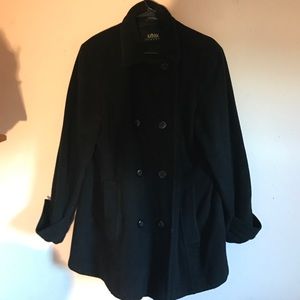 Black peacoat