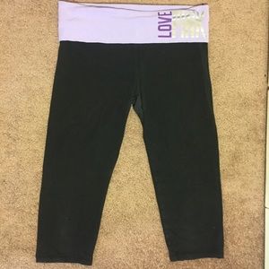 Victoria’s Secret PINK yoga crop, size medium