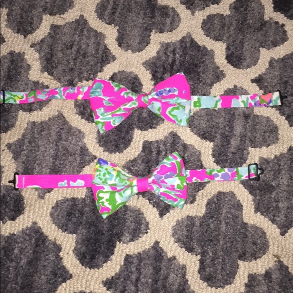 Lilly Pulitzer father and son bow ties
