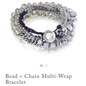 Bead + Chain Multi-Wrap Bracelet