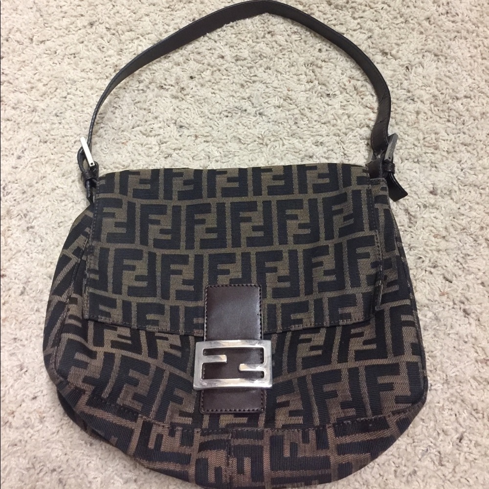 Authentic Fendi shoulder handbag