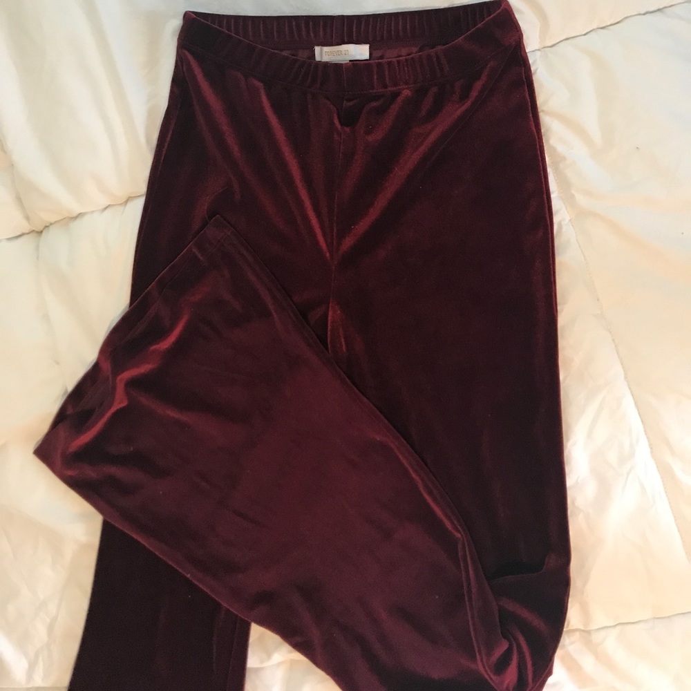 Red Velvet pants