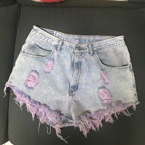 Vintage Wrangler Distressed Denim Shorts