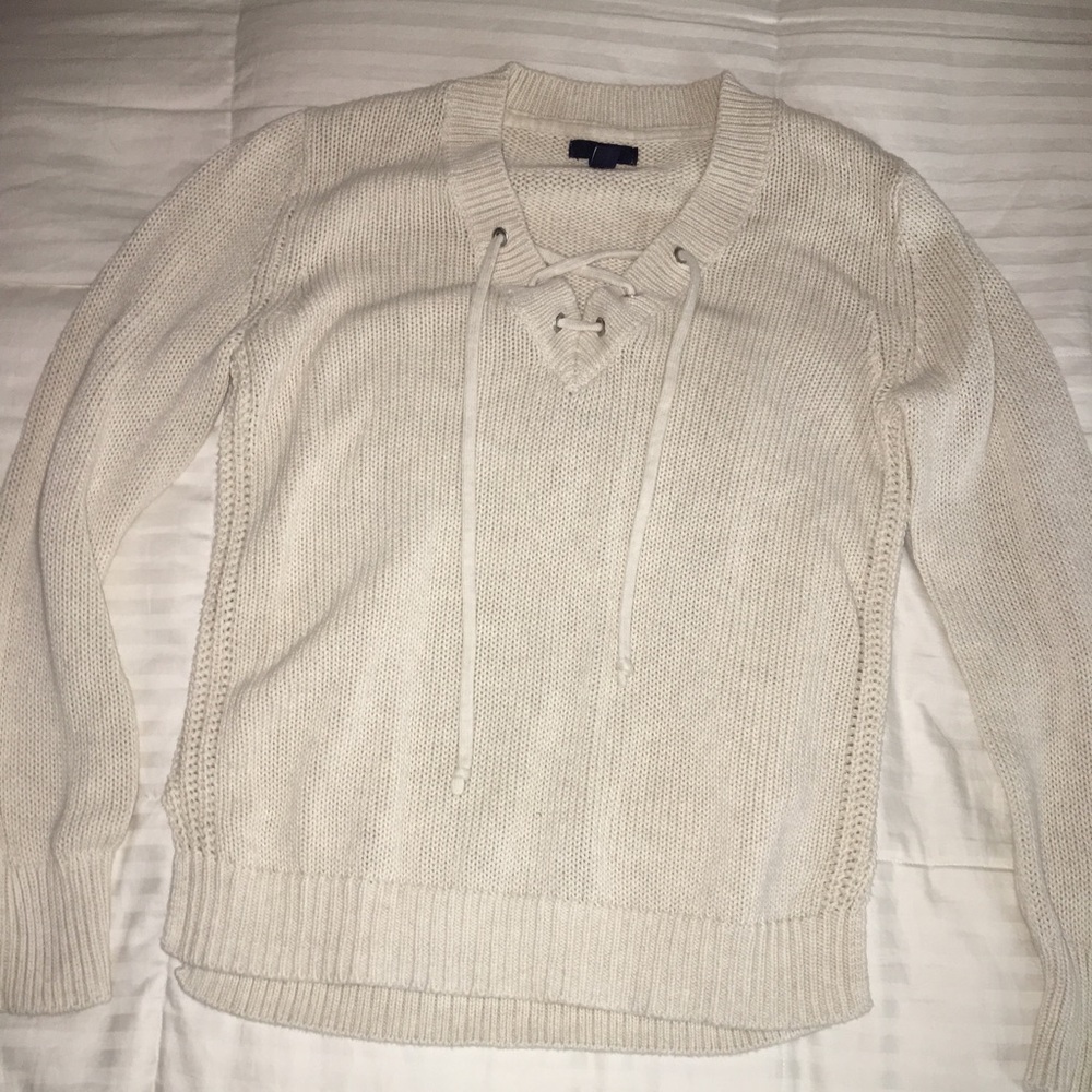 Gap Lace-up Sweater
