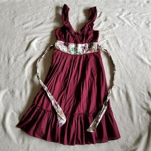 Forever 21 Boho Style Wrap Around Floral Dress Sm