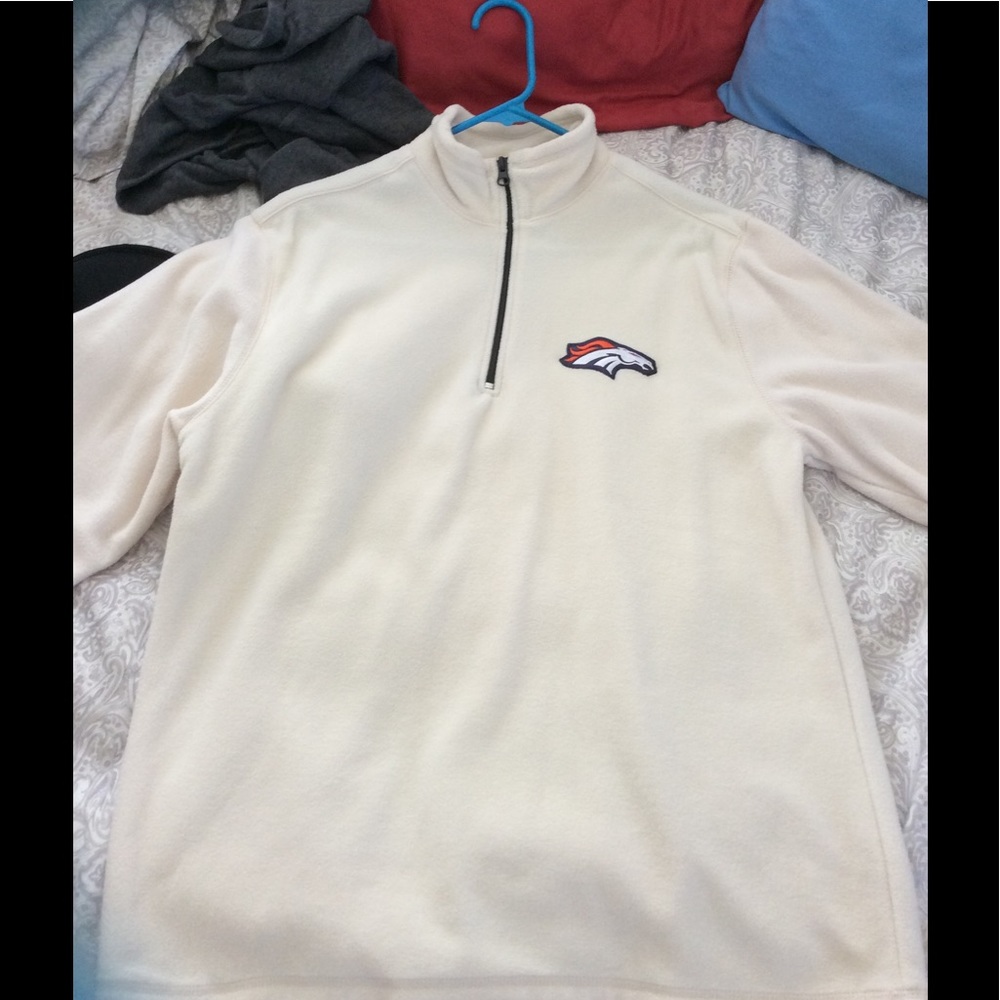 Off white Denver broncos pullover jacket