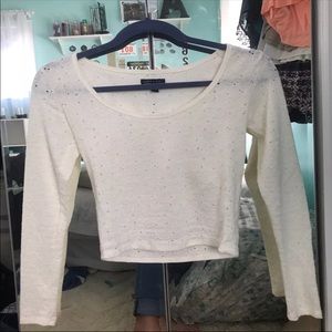 Long sleeve crop top