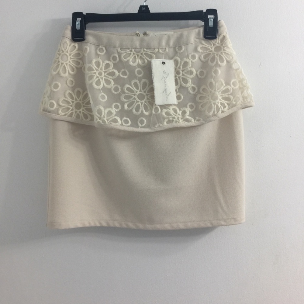 Peplum style skirt