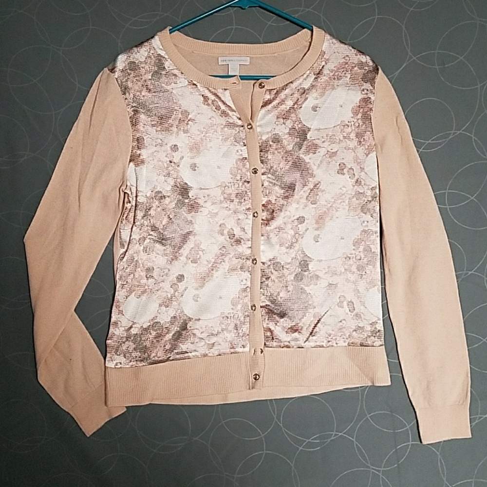 Pale Pink Floral Cardigan