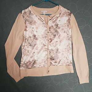 Pale Pink Floral Cardigan