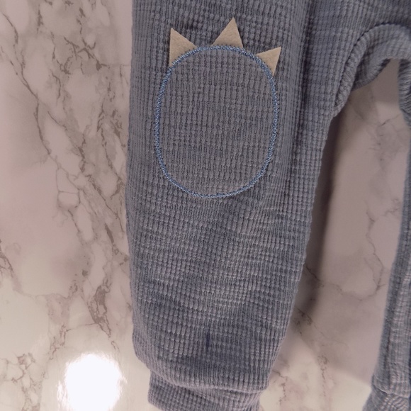 Blue Zippered Hooded Bodysuit.  Kids.   :) - Picture 3 of 5