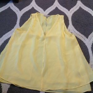 Banana Republic yellow silk tank
