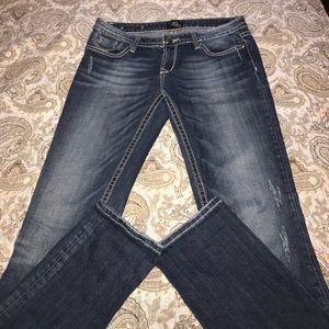 ReRock for Express skinny jeans.