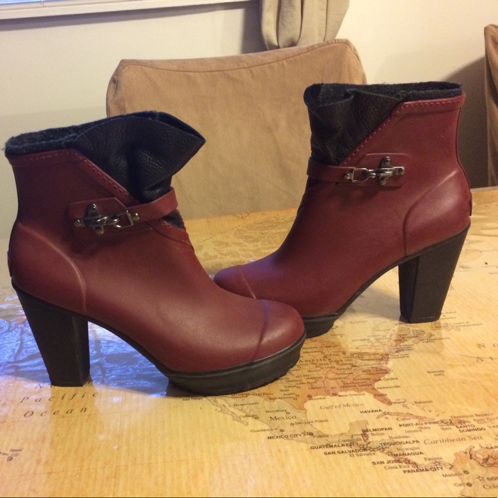 Sorel High Heel Rain Boots