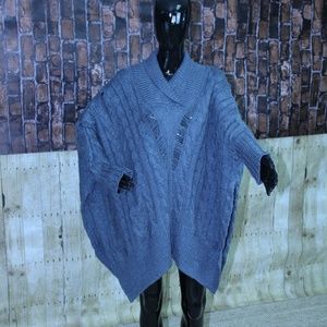 Wool Knitted Poncho