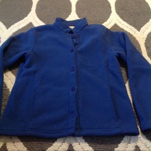 L.L. Bean fleece button up jacket