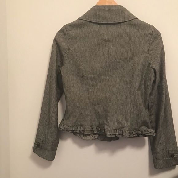 Tulle Double Breasted Blazer with Ruffles- S - Picture 4 of 8