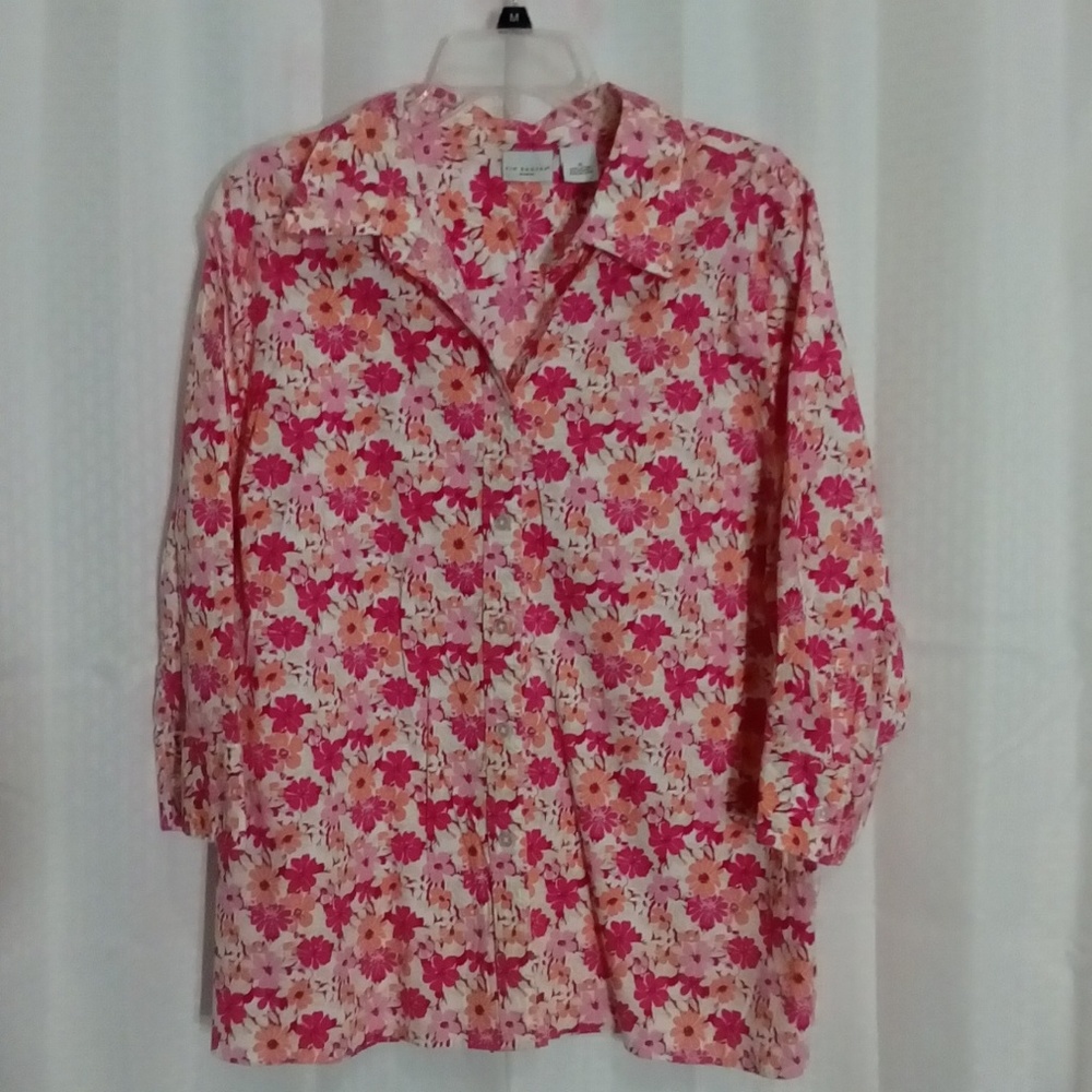 Kim Rogers Pink Floral Top