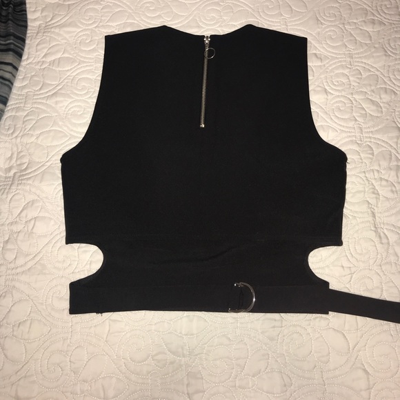 Zara NWT black crop top - Picture 3 of 5