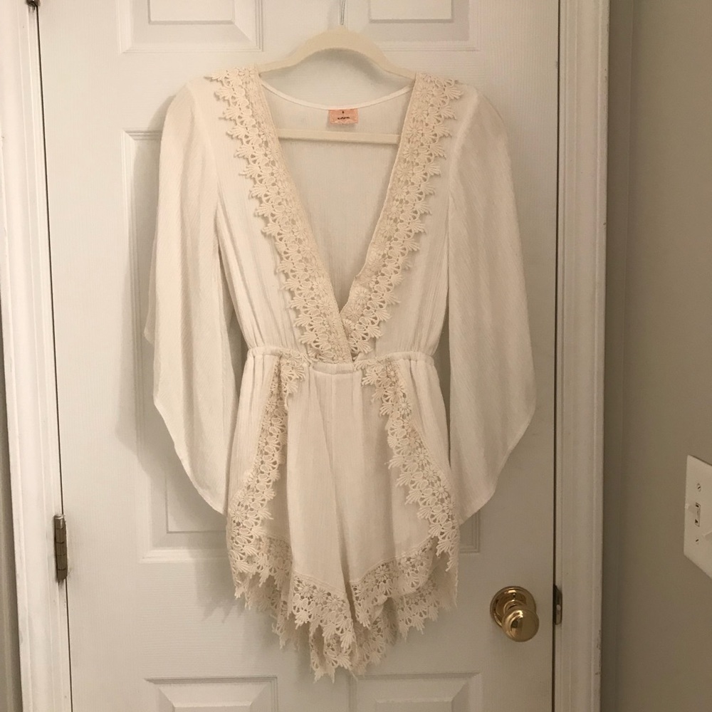 White Boho Playsuit from Mura Boutique!