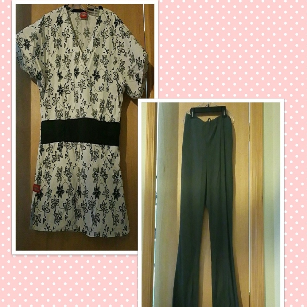 Scrub Top & Bottom Set