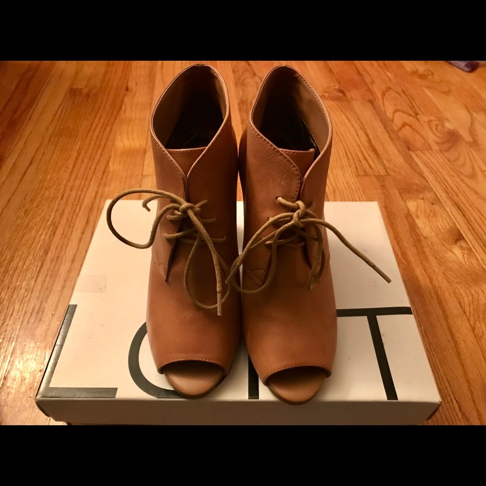 LOFT Peep Toe Booties