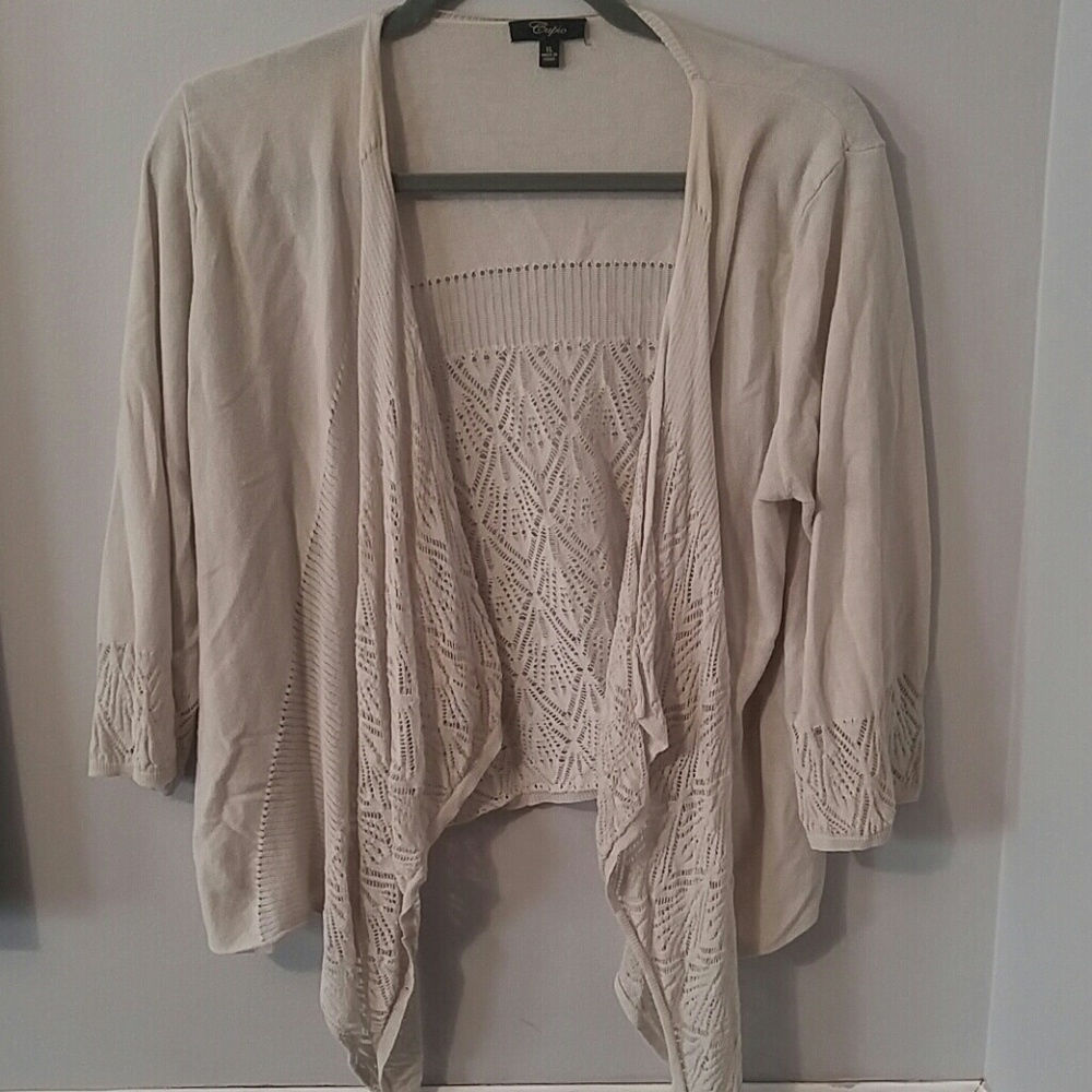 Cream cardigan