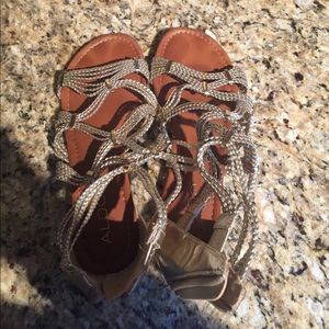 Aldo gold gladiator sandals