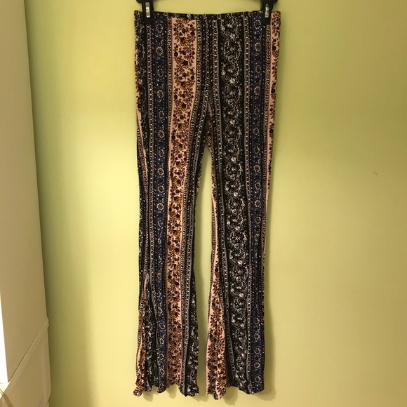 chatoyant bell bottom pants