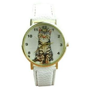 CAT LEATHER BAND WATCH