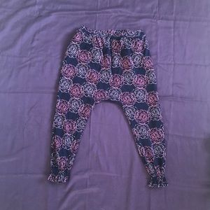 Cropped Cotton Harem Like Pants