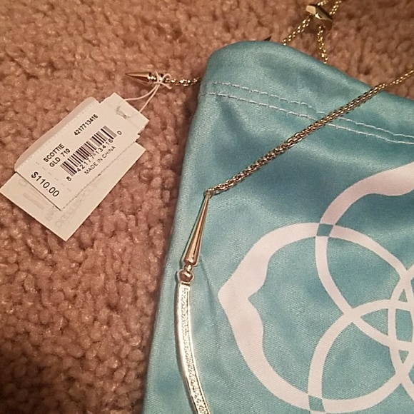 LAST ONE! NWT KENDRA scott Scottie choker in gold - Picture 3 of 4