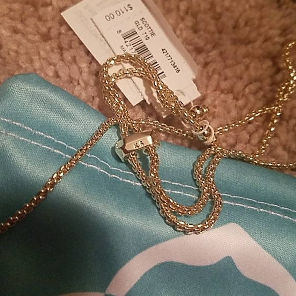 LAST ONE! NWT KENDRA scott Scottie choker in gold - Picture 4 of 4