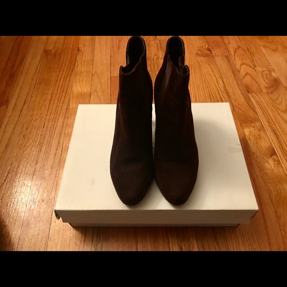 LOFT Brown Suede Booties