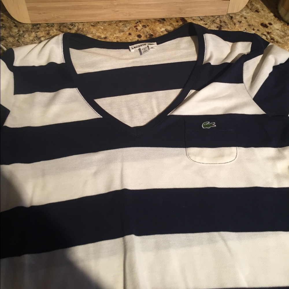 Lacoste short sleeve v-neck shirt