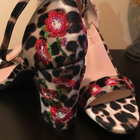 Madden Girl Shoes New Madden Girl Leopard Floral Sandals Sz Poshmark