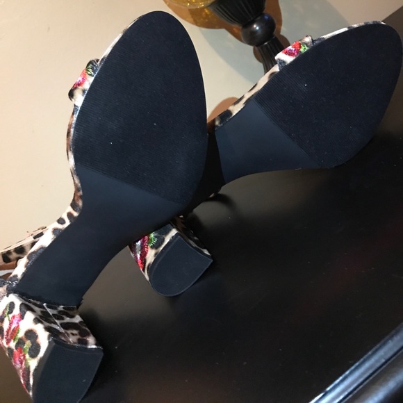 Madden Girl Shoes New Madden Girl Leopard Floral Sandals Sz Poshmark