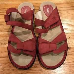 Propet Women’s Red Sandals - 8 1/2 XE WIDE (2E)