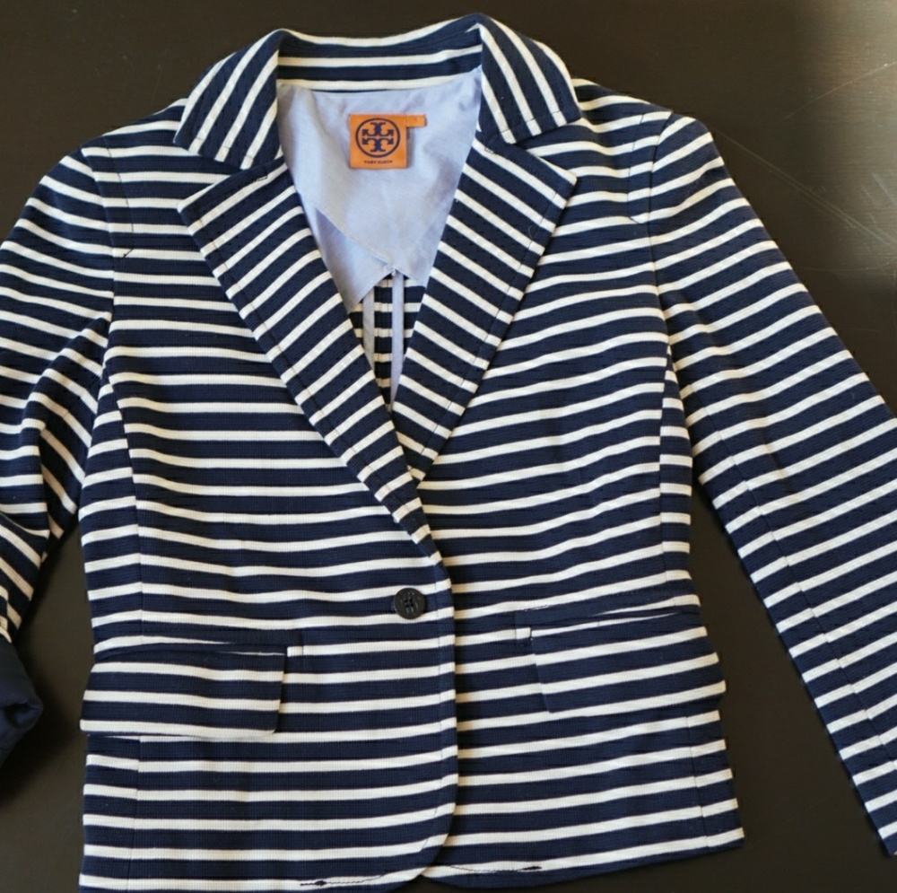 Tory Burch Kamilla Striped Blazer