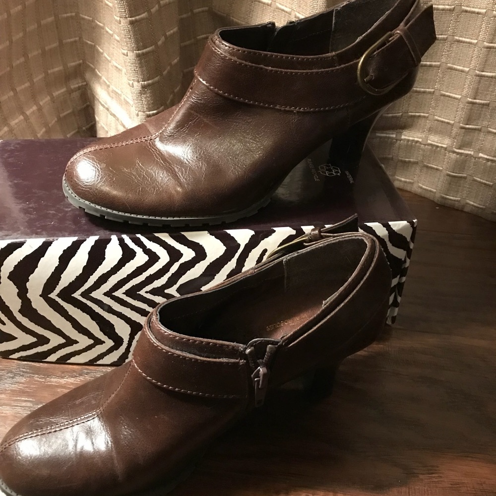 A2 By Aerosoles Brown Ankle Boots