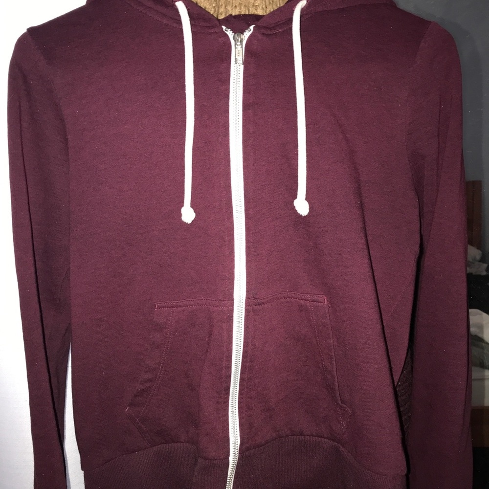 H&M HOODIE BURGUNDY