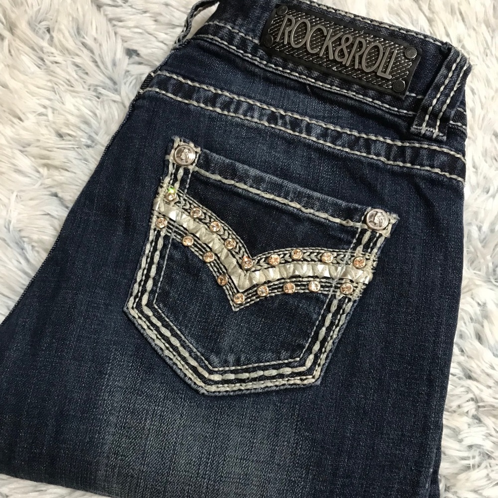 😱❗️Rock&Roll Cowgirl bling Jeans