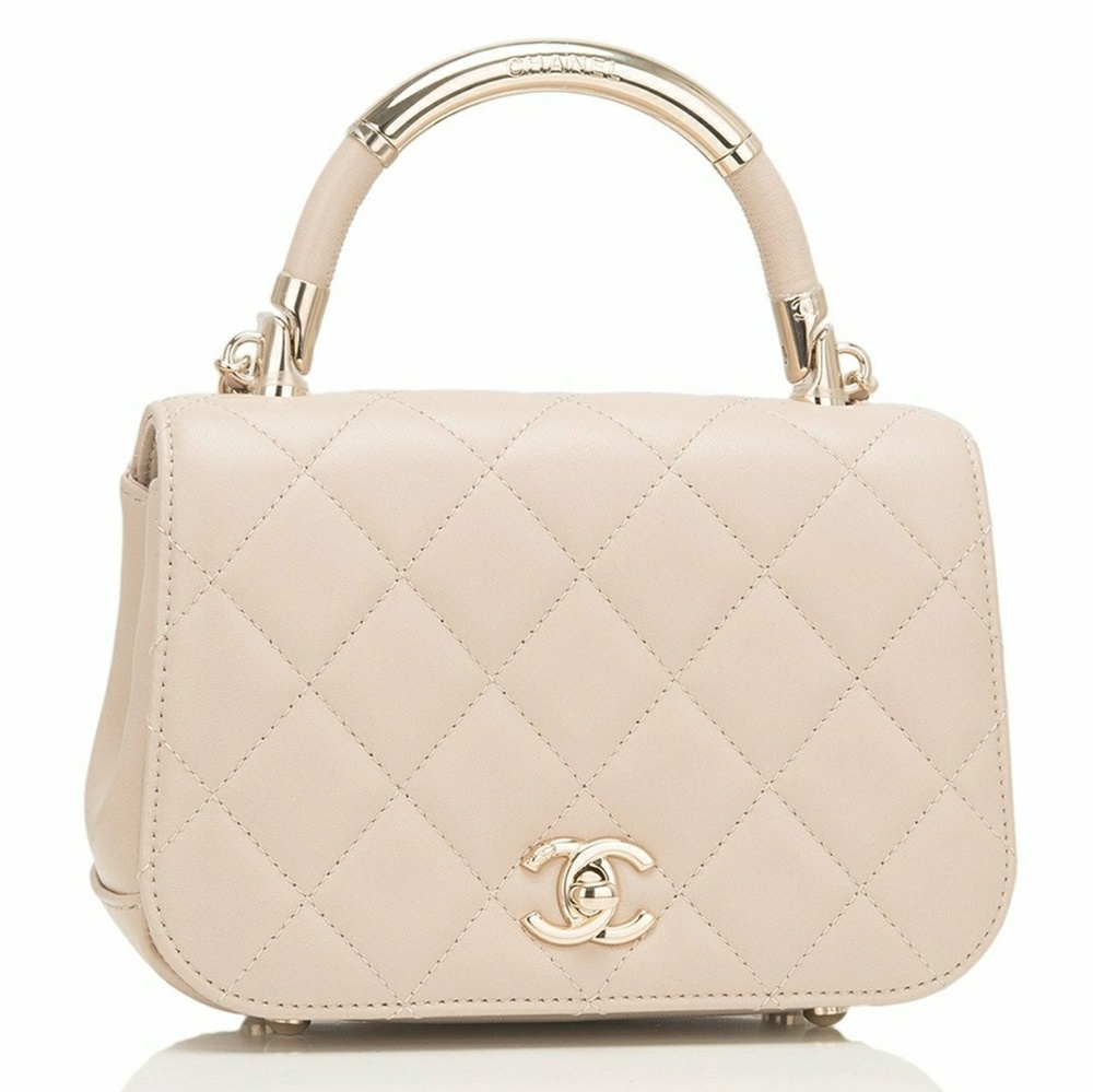 NEW! ❤CHANEL❤ LIMITED Carry Chic Lambskin Flap Bag